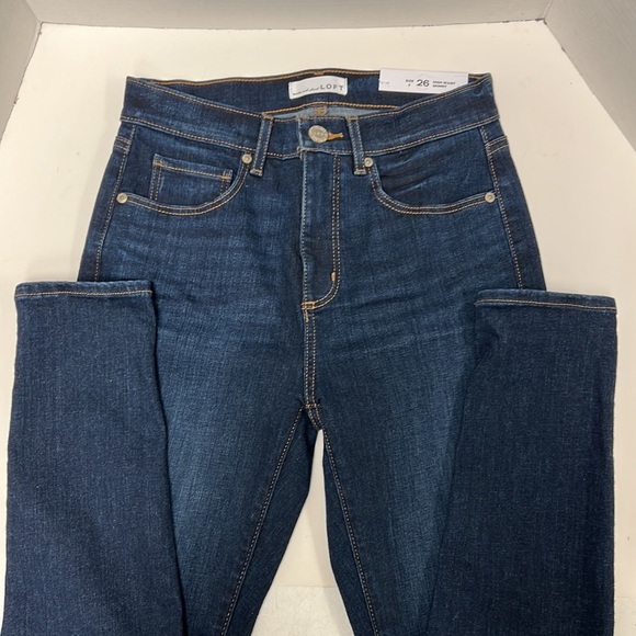 NWT LOFT Women’s High Waist Skinny Jeans Size 2 - Picture 2 of 5